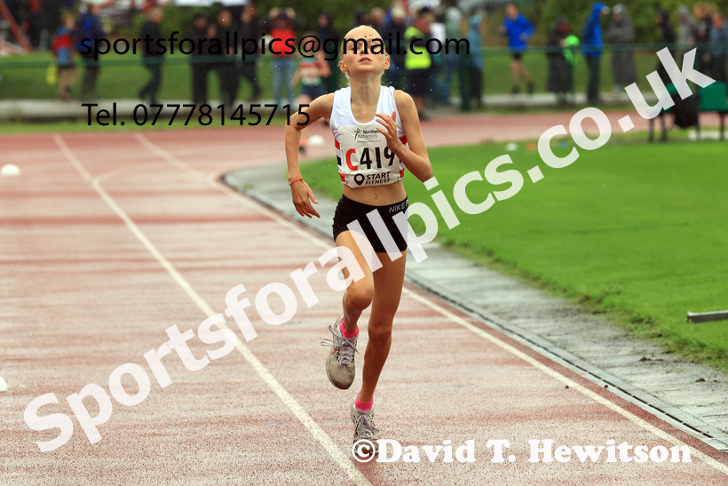 Girls Under-13s 2025 Northern Athletics Autumn Road Relays, Leigh, Lancashire. Photo: David T. Hewitson/Sports for All Pics